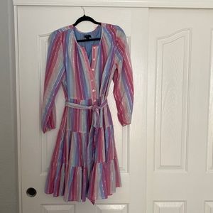J Crew button down Rainbow Day Dress